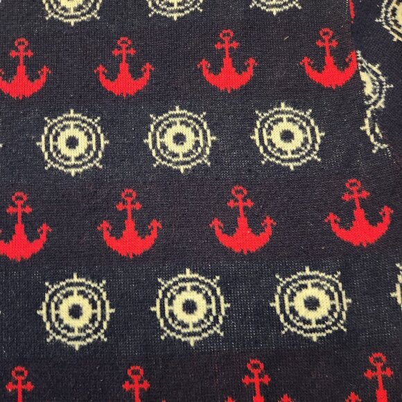 Vintage Royal Jeff Sweater Lord Jeff Blue‎ Nautical Acrylic Knit Mens Medium EUC - Picture 4 of 9